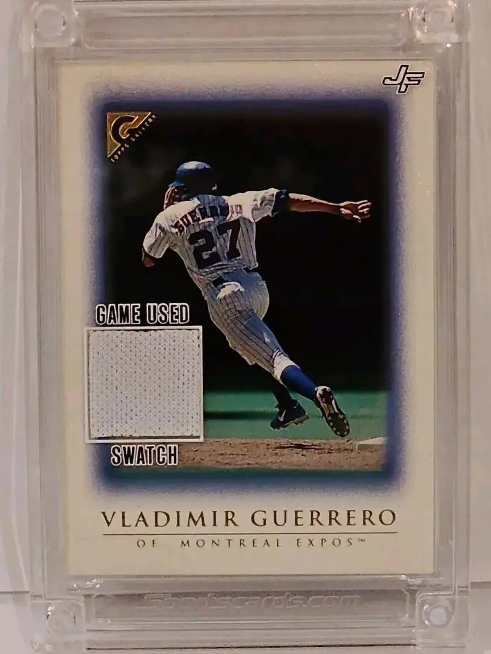 Vladimir Guerrero Game Used Jersey Card - Montreal Expos